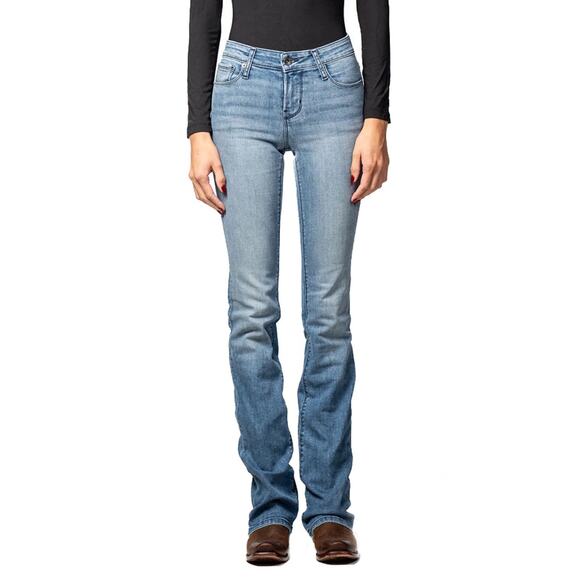 Haala Denim - Haala Denim Womens 25 Blue Dark Wash Denim Venice: Bootcut Casual Workwear Jeans